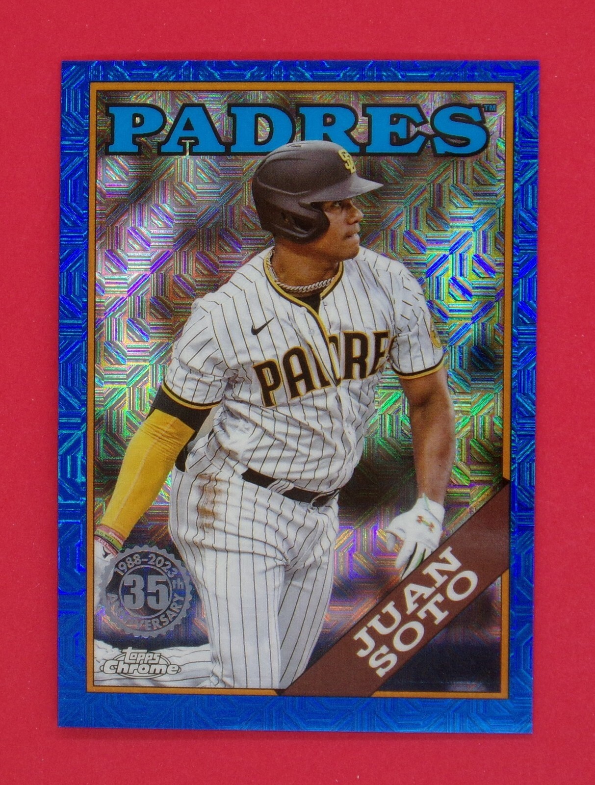 2023 Topps Juan Soto 006/150 '88 Topps Silver Pack Chrome Blue Refractors T88C30