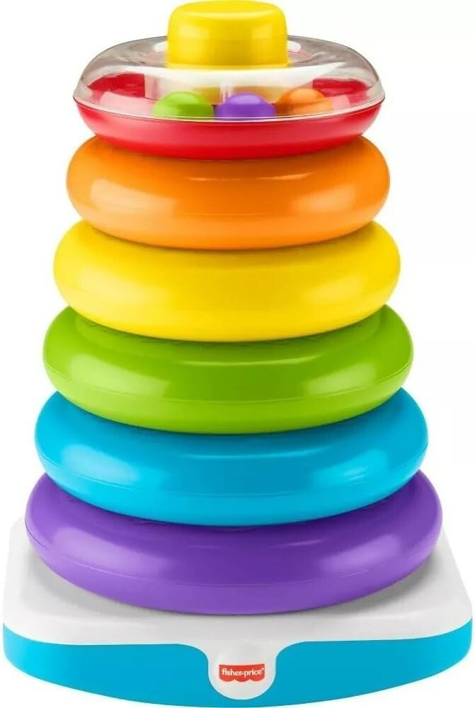 Fisher-Price Giant Rock-a-Stack Stacking Toy Colorful Rings