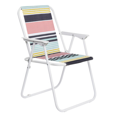 Folding Beach Chair Lightweight Camping Chair w/High Back Portable Chair