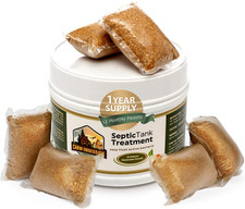 Septic Tank Treatment - 1 Year Supply - 12 Dissolvable Bacteria Packets