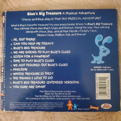 Blue's Clues - Blue's Big Treasure: A Musical Adventure (CD, 1999