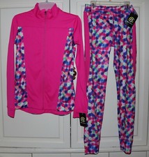 Girl's Champion 2 Piece Running Athletic Jacket and Leggings Size 14/16 NWT