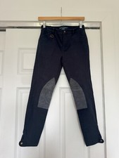 NWOT Ralph Lauren Womens 4 Blue Jodhpurs Equestrian Riding Pants Outdoor Suede