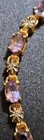 925 Thia Stamped: Amethyst-Diamond; Gold Over Sterling Silver 7.25 Inch Bracelet — photo 5