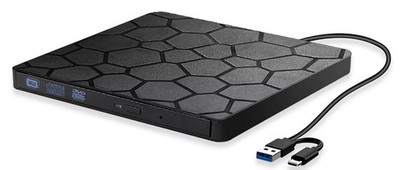 DVD Brenner USB 3.0 & Typ-C Slim Externes Laufwerk | Philips Lite-On DU-8A5HH