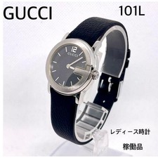 GUCCI 101L Women's Watch New Battery, New Strap, Working