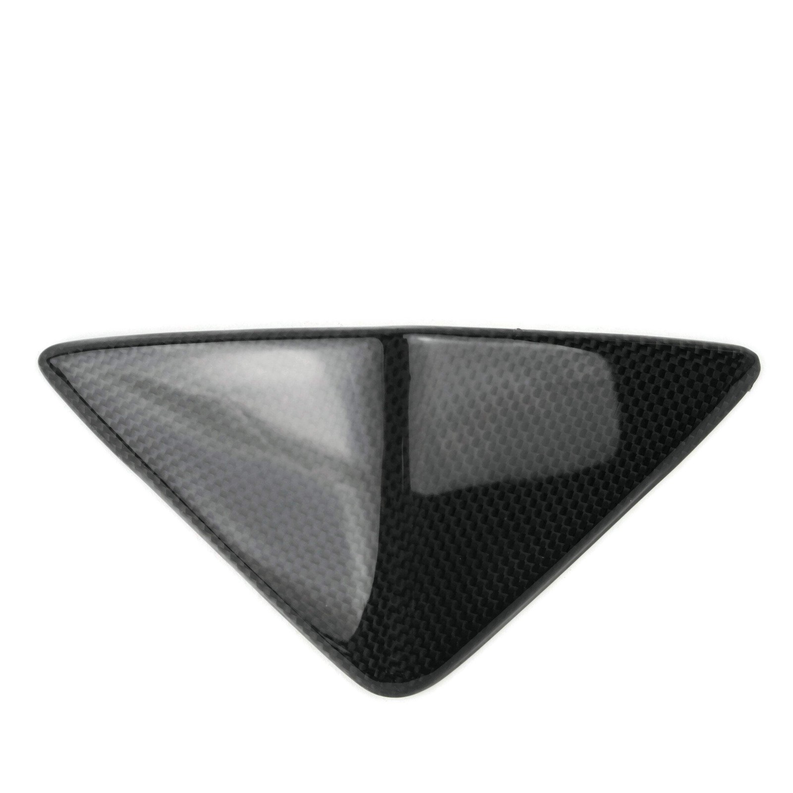 Tête de fourche Ducati Hypermotard 1100 et 796 carénage avant carbone tressé noir
