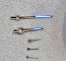 Genuine Rolex Daytona 4130 hand set, White Gold, Blue Lum, 116519