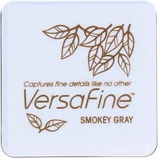 Small-Size VersaFine Instant Dry Pigment Ink Smoky Gray Stamp Pad Craft