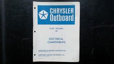 Chrysler Outboard Electrical Components Testing Procedures Manual OB217b USA