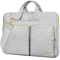 Lacdo 360° Protective Laptop Shoulder Bag, 14 Inch Laptop Sleeve Case for HP Del