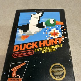 Duck Hunt NES 3 Screw Variant Complete In Box Nintendo Authentic Black Box