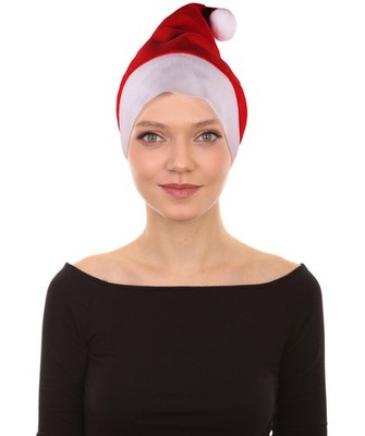 Erwachsene Unisex Klassisch Samt Weihnachten Santa Festlich Mütze Ideal für Urlaub Spaß