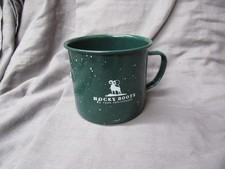 Rocky Boots 90 ans anniversaire tasse de camping émaillé vert métal camp tasse à café