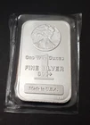 Highland Mint Walking Liberty  Bar 1 Troy Ounce .999 Fine Silver  Waffle Back
