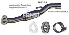 Reparaturrohr Katalysator Set ERNST 465229 Edelstahl für VW POLO 5 6R1 6C1 4 16V