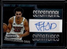 Trayce Jackson-Davis Warriors Basketball Autograph Topps Rookie Card