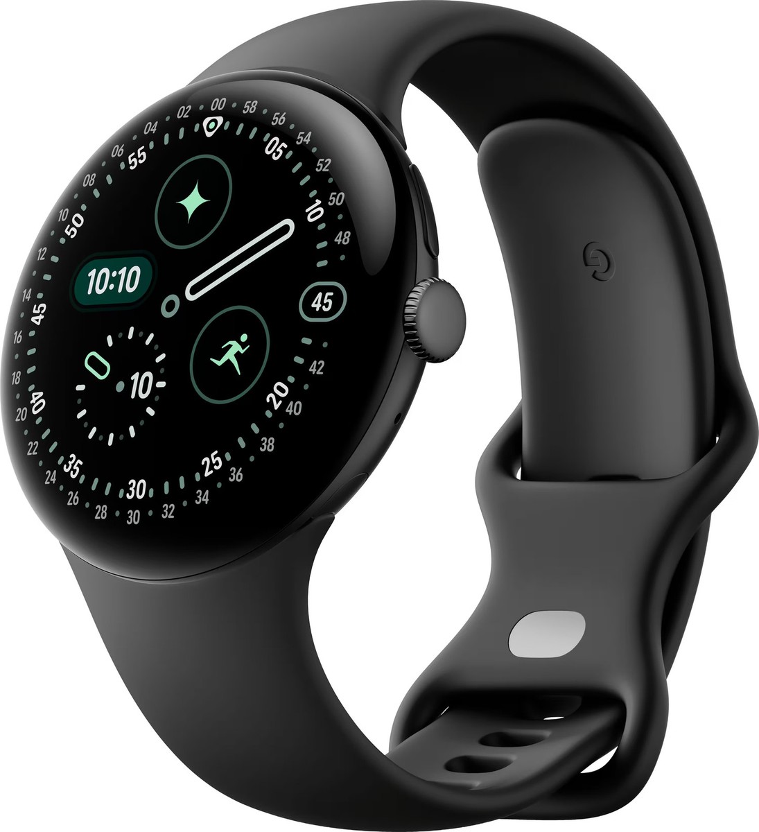 Google - Pixel Watch 4 (45mm) - Wi-Fi - Matte Black Case