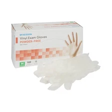 McKesson Vinyl Exam Glove Standard Cuff Length MEDIUM 100 per Box