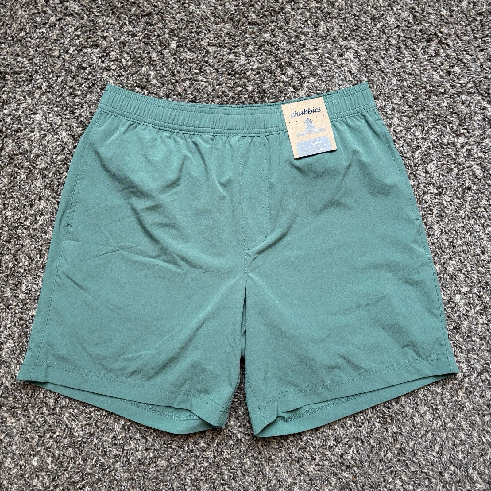 NWT Chubbies Citrus Strikes Athlounger Short 7” Men's Size Medium Lined