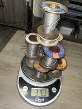 Lot of Solder Spools Over 3 Pounds Various Sizes 10 Rolls Used