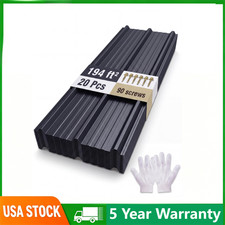 Garvee Ribbed Metal Roofing Panels, 195 Ft&sup2;, 70.9'' L x 19.8'' W, 20 Pcs 3 COLOR