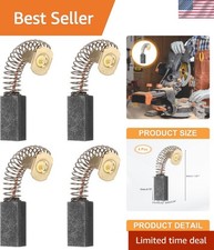 4 Pack Carbon Brushes Set Replaces 19x11x6mm for Most Power Tools Electric Ha...