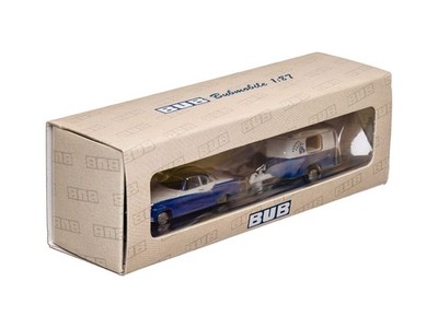 Bub Borgward mit Wohnwagen Golden Oldies Wettenberg1:87 OVP - 3137