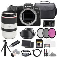 Canon EOS RP RF 70-200mm f/2.8 L IS USM Lens 128GB ExtBat 3PC Filter-Kit