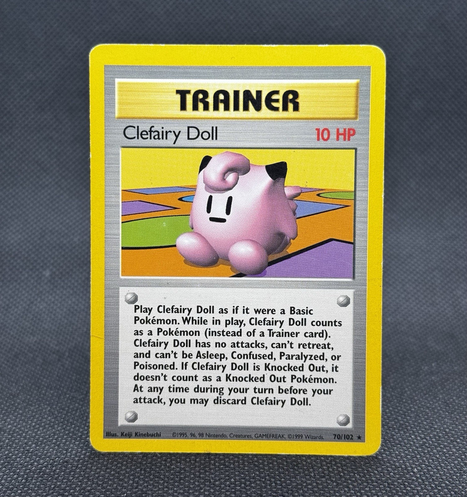 Pokemon TCG Clefairy Doll 70/102 Base Set Regular Rare MP
