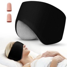 Sleep Mask, Eye Mask for Sleeping with Heads Adjustable, Earmuffs for Sleep f...