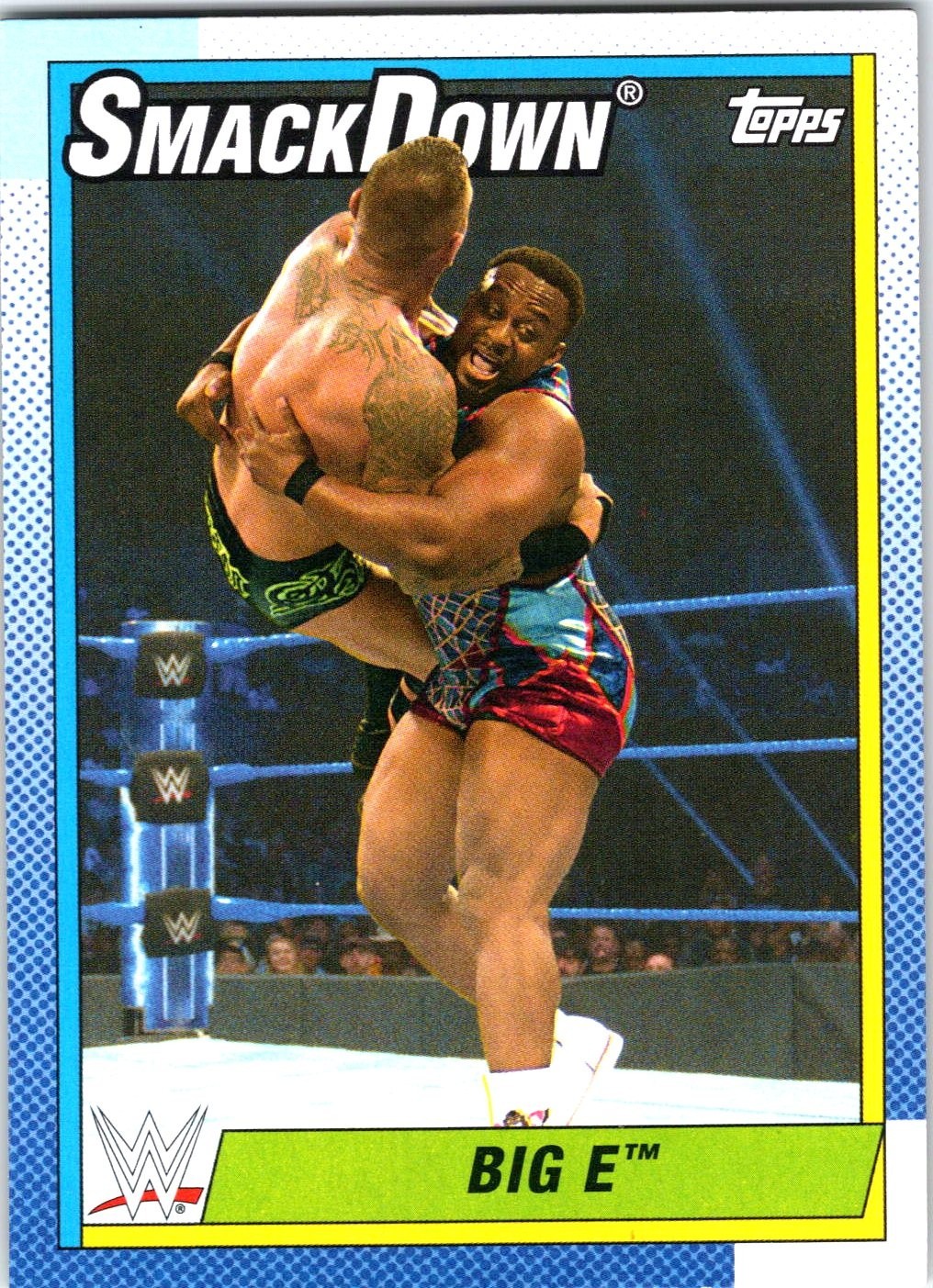 Big E 2021 Topps Heritage WWE #52 Base Trading Card