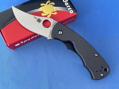 Spyderco C210CFP Rhino Knife Carbon Fiber CTS-XHP Stainless 2018 Production #155