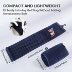 Premium Microfiber Fabric Golf Towel 16"X22" with Carabiner Clip Golf Bag — photo 2