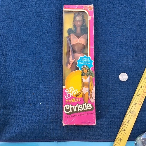 Vintage 1978 Mattel Sun Lovin' Malibu Christie Doll NIB #7745