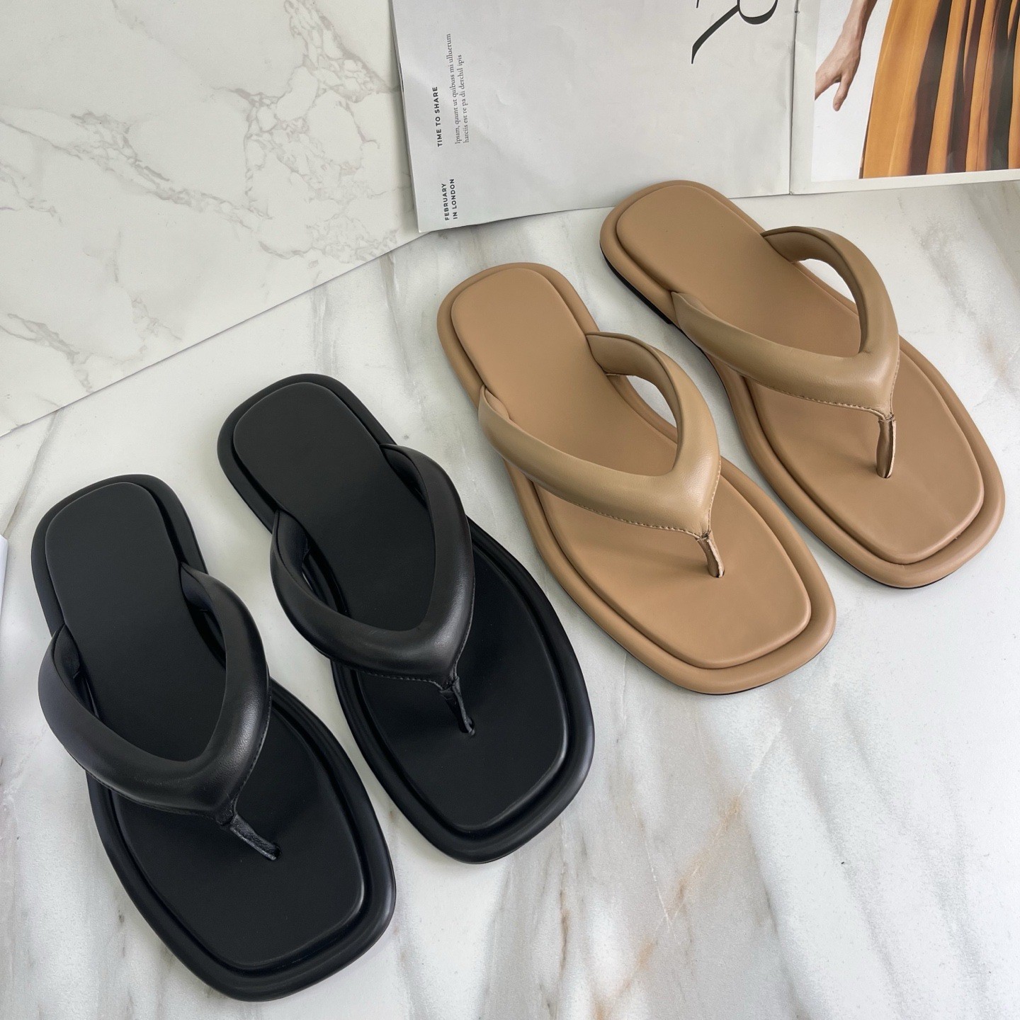 FILA Ciabatte infradito donna THE ROW nuove casual morbide tacco piatto fondo