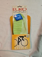 Euro CoolMax Cycling Socks Green Large NOS