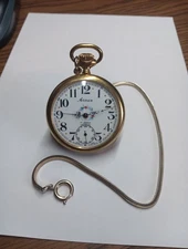 Vintage Arnex 17 Jewel Incabloc Mechanical Pocket Watch Working