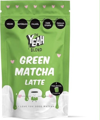 The Yeah Lab Green Matcha Latte 100g Iced Matcha Latte Signature Flat Drink Neu