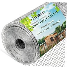 Hardware Cloth 19 Gauge, Hot-dip Galvanized After 1/2 inch 16in x 50ft Silver