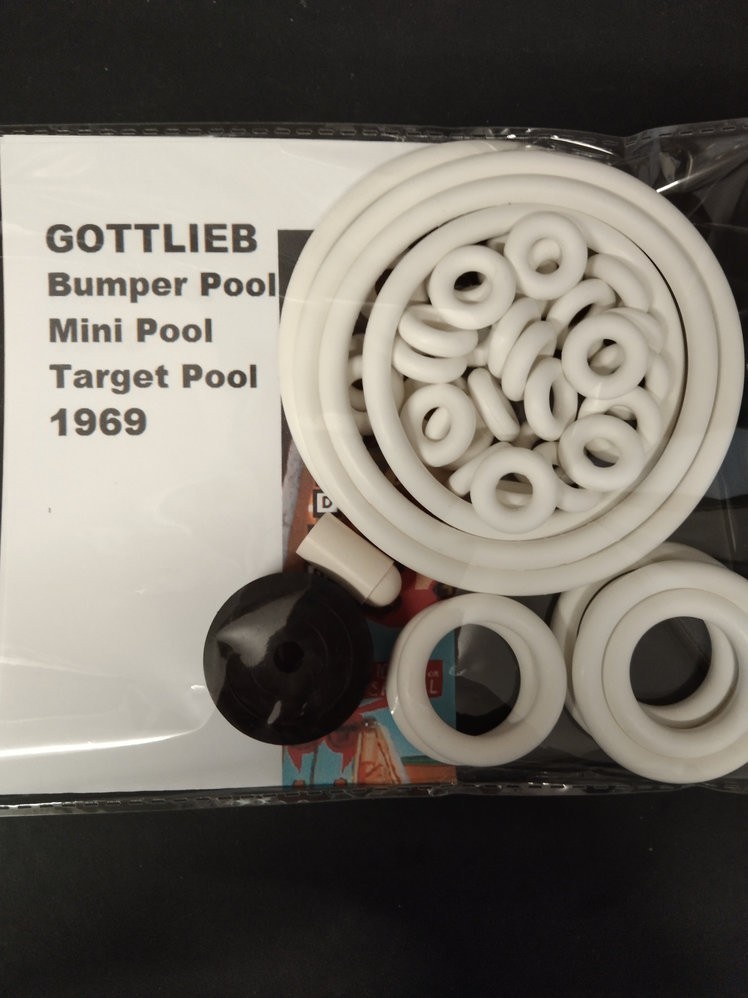 Kit Gottlieb Target Pool pour réparer les bumpers et restaurer le rebond 1969