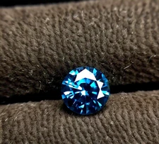 Lab Grown 3 CT Round Cut Natural Blue Color Loose CVD Diamond VVS1 Certified