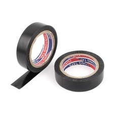 2Pcs Black 15mm x 9Meter PVC Electrical Insulation Adhesive Tape
