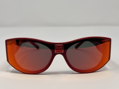GIVENCHY GV40014I 66U 142-0-135 *3 A Red Women Full Rim Wrap Sunglasses