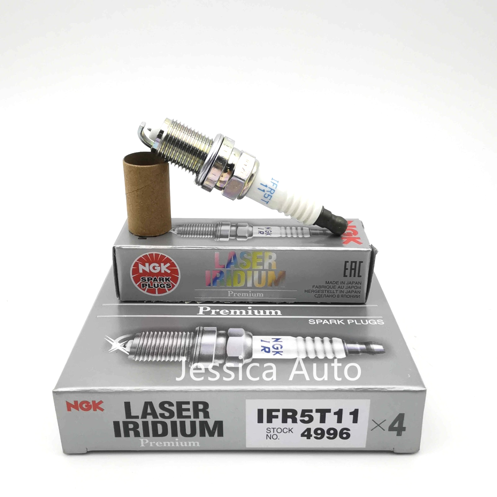 Set of 4 NGK Laser Iridium Spark plugs IFR5T11 for Toyota Corolla Prius Matrix