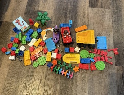 Mega Bloks 1st Builders Mixed Lot 60+ Pieces Figures ATV Dump Truck Accessories