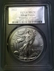 2022 .999 Silver American Eagle - PCGS MS70 FDOI First Day of Issue