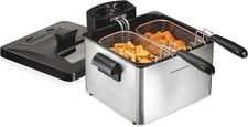 Hamilton Beach Electric Deep Fryer with 2 Baskets and Lid (35036) Brand NEW