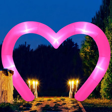 9 FT Valentine Inflatables Outdoor Decorations Heart Blow up Inflatable Archway