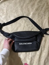 Balenciaga Black Leather Shoulder Bag
